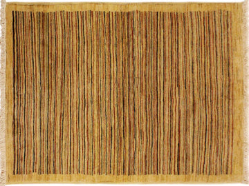 Boho Chic Gabbeh Jovita Beige/Rust Wool Rug - 3'0'' x 4'9''